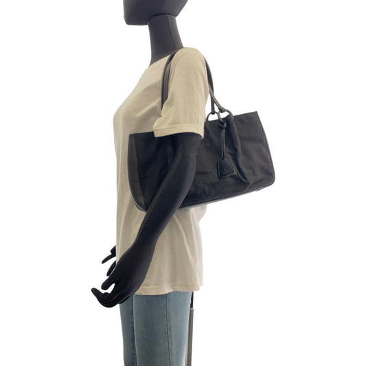 GUCCI Tote Bag 94898 GG canvas, leather Black black Tote Bag Shoulder Bag Women Used Authentic