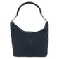 GUCCI Shoulder Bag 000 0531 Nylon, Leather Black SilverMetal Bamboo GG pattern Women Used Authentic