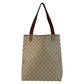 GUCCI Tote Bag 39 02 003 GG Supreme canvas, leather Beige Gold Metal Tote Bag Shoulder Bag Sherry Line Old Gucci Women Used Authentic