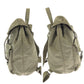 PRADA Backpack Nylon Greige SilverMetal Backpack Backpack Test Triangle With logo Women Used Authentic