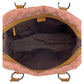 GUCCI Handbag 113009 GG canvas, leather Pink Camel SilverMetal Women Used Authentic