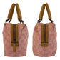 GUCCI Handbag 113009 GG canvas, leather Pink Camel SilverMetal Women Used Authentic