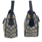 GUCCI Shoulder Bag 89 02 032 GG Supreme canvas, leather Navy Gold Metal Crossbody Shoulder Bag Old Gucci Shelly Line Women Used Authentic