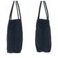 PRADA Tote Bag Nylon Black SilverMetal Tote Bag handbag Test Triangle With logo Women Used Authentic