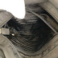 PRADA Tote Bag Nylon Black SilverMetal Tote Bag handbag Test Triangle With logo Women Used Authentic
