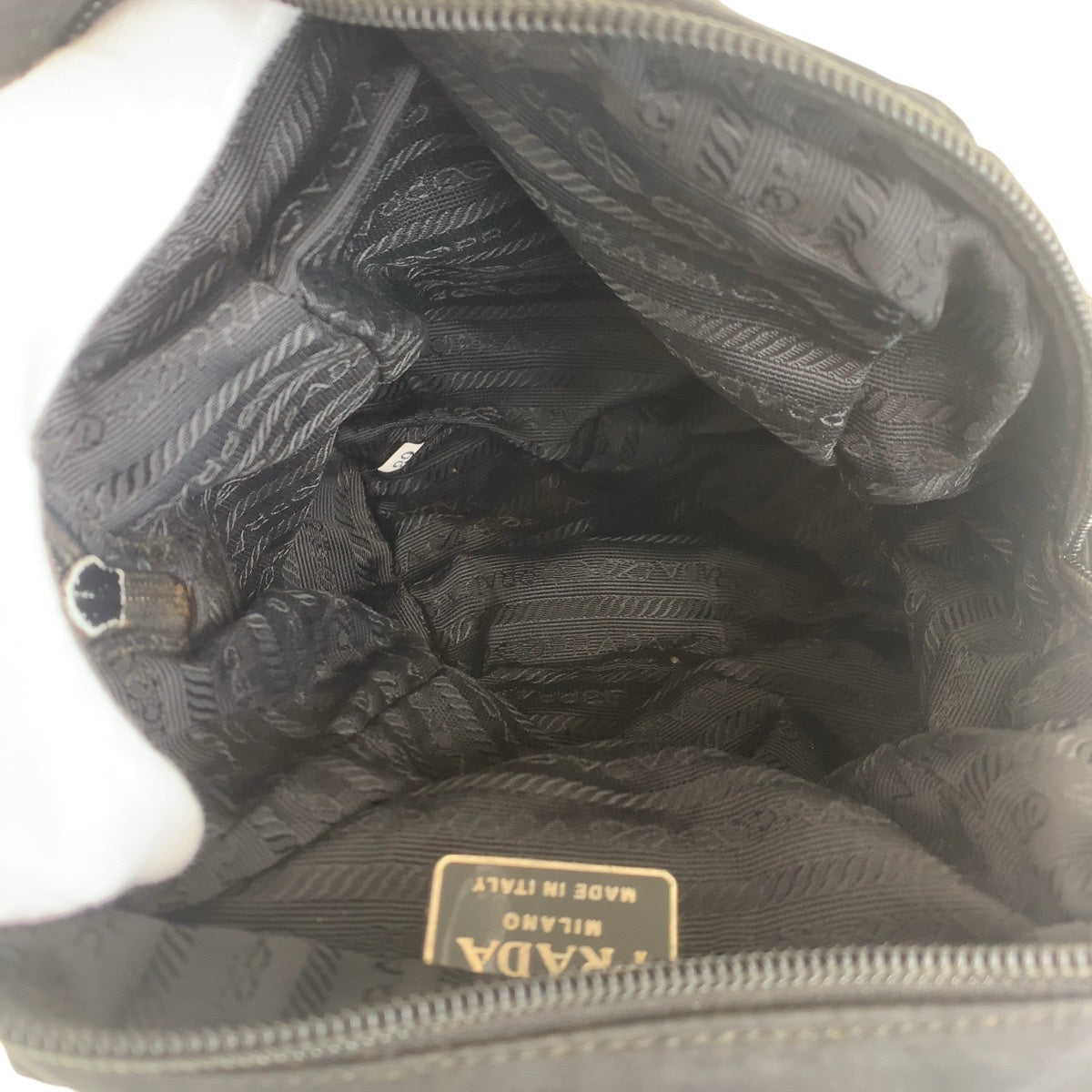PRADA Backpack Nylon Black SilverMetal Backpacks & Daypacks Backpacks Test Triangle With logo Women Used Authentic