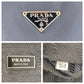 PRADA Shoulder Bag Nylon Black SilverMetal Test Triangle With logo