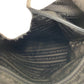 PRADA Shoulder Bag Nylon, Leather Black SilverMetal Shoulder Bag pochette Test Triangle With logo Women Used Authentic