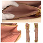PRADA Shoulder Bag leather Pink Gold Metal Shoulder Bag pochette Safiano Women Used Authentic
