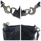 GUCCI Shoulder Bag 109106 GG canvas Black SilverMetal Shoulder Bag pochette Women Used Authentic
