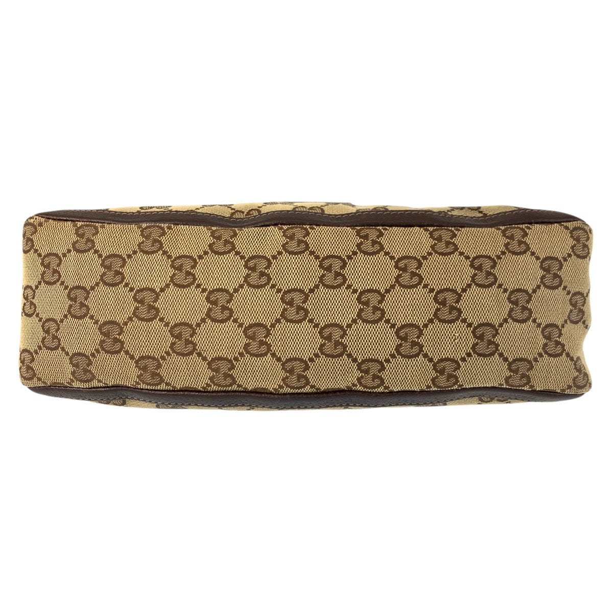 GUCCI Shoulder Bag 130939 GG canvas, leather Beige Brown Gold Metal Shoulder Bag accessory pouch Abbey Women Used Authentic