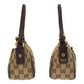 GUCCI Shoulder Bag 130939 GG canvas, leather Beige Brown Gold Metal Shoulder Bag accessory pouch Abbey Women Used Authentic