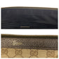 GUCCI Tote Bag 141470 GG canvas, leather Beige Khaki Brown Gold Metal Tote Bag Shoulder Bag Women Used Authentic