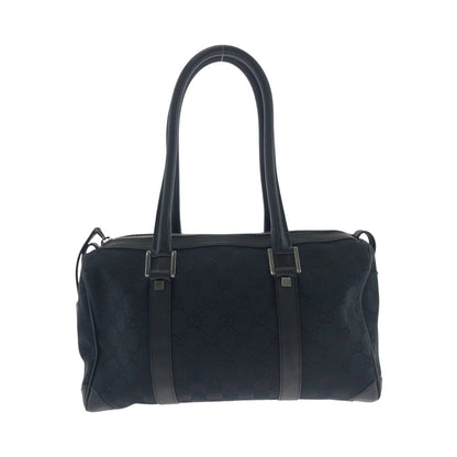 GUCCI Handbag 000 0851 GG canvas Black SilverMetal Handbags Mini Boston Duffel bag Women Used Authentic