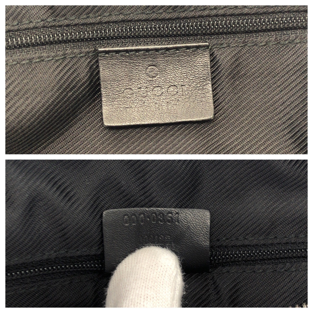 GUCCI Handbag 000 0851 GG canvas Black SilverMetal Handbags Mini Boston Duffel bag Women Used Authentic