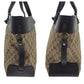 GUCCI Handbag 106258 GG canvas Brown Gold Metal Handbag Tote Bag Women Used Authentic