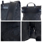 GUCCI Backpack 003 0238 Nylon Black SilverMetal Backpack Backpack GG pattern Women Used Authentic