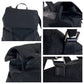 GUCCI Backpack 003 0238 Nylon Black SilverMetal Backpack Backpack GG pattern Women Used Authentic