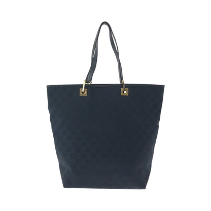 GUCCI Tote Bag 002 1098 GG canvas Black GoldMetal Tote Bag Shoulder Bag Women Used Authentic