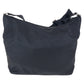 PRADA Shoulder Bag Nylon, Leather Black SilverMetal Shoulder Bag Messenger bag Test Triangle With logo Women Used Authentic