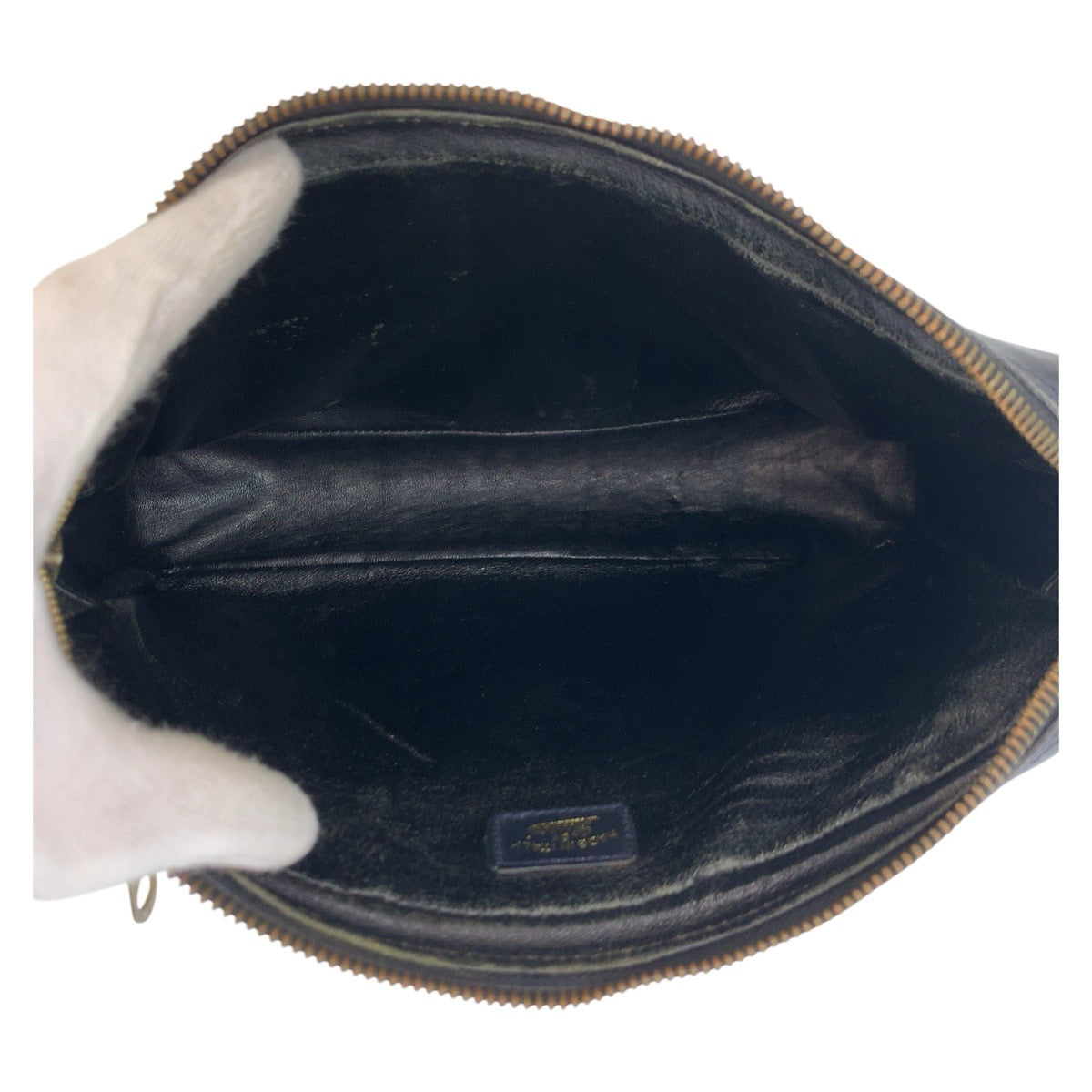GUCCI business bag GG Supreme Canvas Gray Navy Gold Metal Sherry line