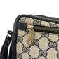 GUCCI business bag GG Supreme Canvas Gray Navy Gold Metal Sherry line