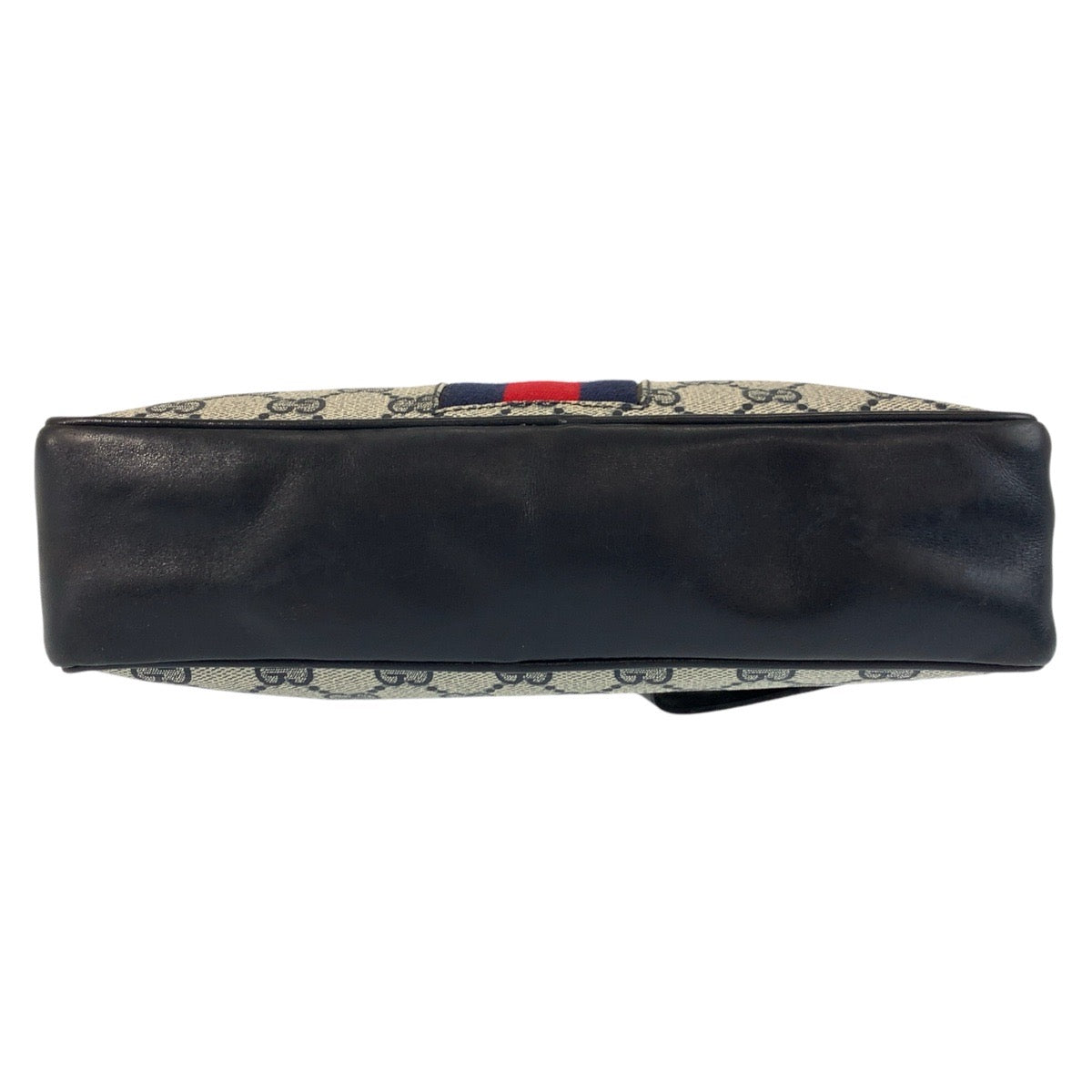 GUCCI business bag GG Supreme Canvas Gray Navy Gold Metal Sherry line