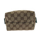 GUCCI Handbag 124541 GG canvas Beige Turquoise Blue Blue Metal Handbag mini bag Women Used Authentic