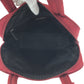 PRADA Tote Bag B8495 Nylon Red Silver Metal Tote Bag handbag Test Triangle With logo Women Used Authentic