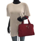 PRADA Tote Bag B8495 Nylon Red Silver Metal Tote Bag handbag Test Triangle With logo Women Used Authentic