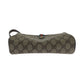 GUCCI Shoulder Bag 89 02 018 GG Supreme Canvas Beige Brown Gold Metal Shoulder Bag pochette Old Gucci Shelly Line Women Used Authentic