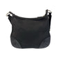 PRADA Shoulder Bag Nylon Black SilverMetal Test Triangle With logo