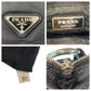 PRADA Shoulder Bag Nylon Black SilverMetal Test Triangle With logo