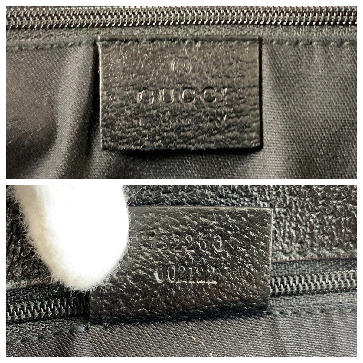 GUCCI Shoulder Bag 132260 GG canvas, leather Black SilverMetal Shoulder Bag Tote Bag Women Used Authentic