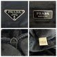 PRADA Backpack Nylon, Leather Black SilverMetal Backpack Backpack Test Triangle With logo Women Used Authentic