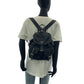 PRADA Backpack Nylon, Leather Black SilverMetal Backpack Backpack Test Triangle With logo Women Used Authentic
