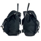 PRADA Backpack Nylon, Leather Black SilverMetal Backpack Backpack Test Triangle With logo Women Used Authentic
