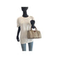 GUCCI Handbag 39.02.006 GG Supreme canvas, leather Beige Brown Gold Metal Handbag Boston Duffel bag Sherry Line Old Gucci Women Used Authentic