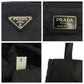 PRADA Tote Bag Nylon Black SilverMetal Tote Bag Shoulder Bag Unisex Test Triangle With logo Women Used Authentic