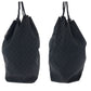 GUCCI Shoulder Bag 91379 GG canvas Black Black Metal Drawstring Shoulder Bag Women Used Authentic