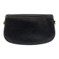 GUCCI Shoulder Bag leather Black GoldMetal Shoulder Bag pochette Horsebit Women Used Authentic