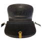 GUCCI Shoulder Bag leather Black GoldMetal Shoulder Bag pochette Horsebit Women Used Authentic