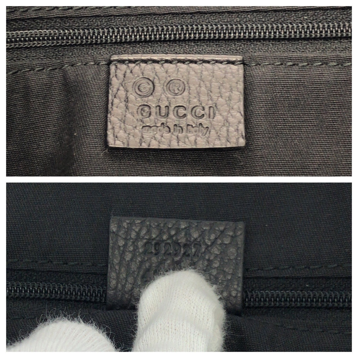 GUCCI Tote Bag 292927 GG canvas Black, Gray, Gold Metal Tote Bag Handbag Shoulder Bag Horsebit Women Used Authentic