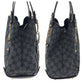 GUCCI Tote Bag 292927 GG canvas Black, Gray, Gold Metal Tote Bag Handbag Shoulder Bag Horsebit Women Used Authentic