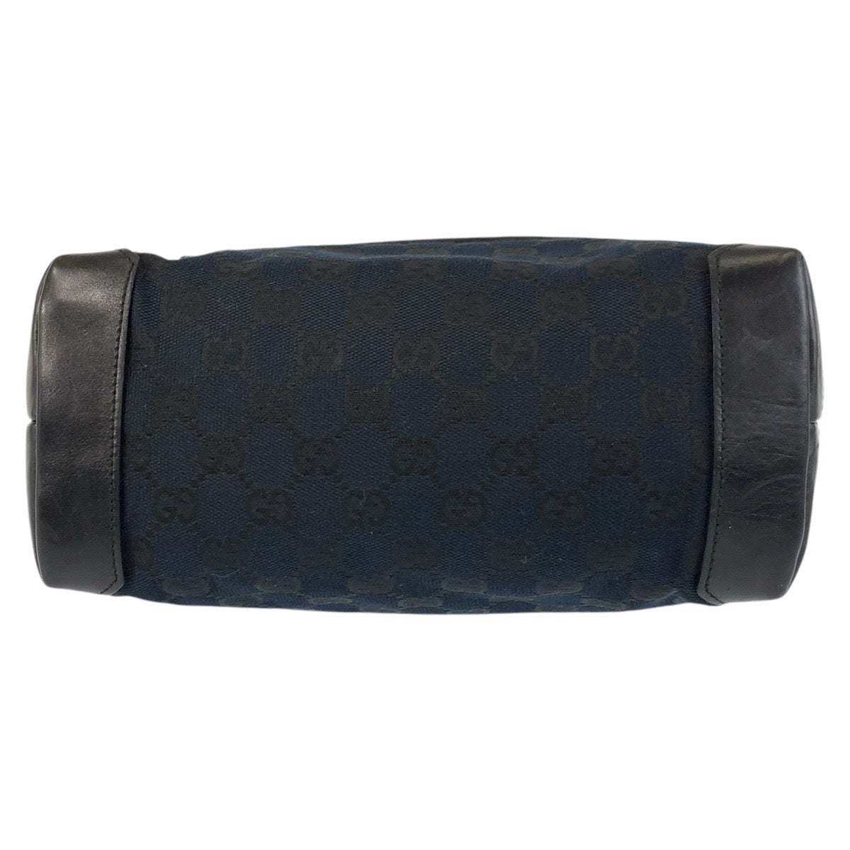 GUCCI Tote Bag 019 0402 GG canvas, leather Black black Tote Bag Shoulder Bag Sherry line Women Used Authentic