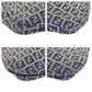 FENDI Shoulder Bag canvas Navy SilverMetal Zucchino