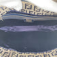 FENDI Shoulder Bag canvas Navy SilverMetal Zucchino