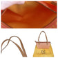 FENDI Tote Bag 2305 8BH021 028 Canvas, Leather Pink Beige Gold Metal Tote Bag Shoulder Bag Zucchino Women Used Authentic