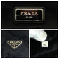 PRADA Backpack 2VZ135 Nylon Black SilverMetal Backpack Backpack Test suit quilting Triangle With logo mens(Unisex) Used Authentic