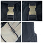 PRADA Backpack 2VZ135 Nylon Black SilverMetal Backpack Backpack Test suit quilting Triangle With logo mens(Unisex) Used Authentic